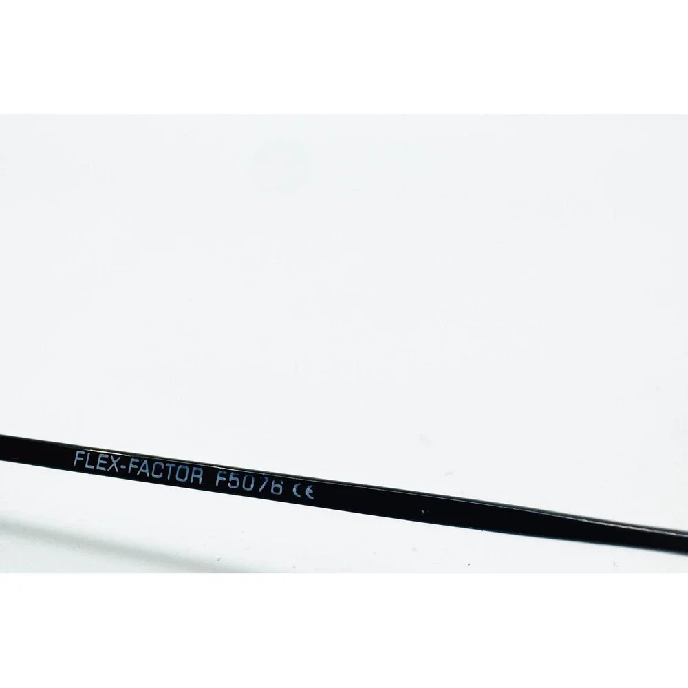 Flex Factor F5076 Eyeglasses Men Shinny Black Half Rim Rectangle 51/20/140 39595